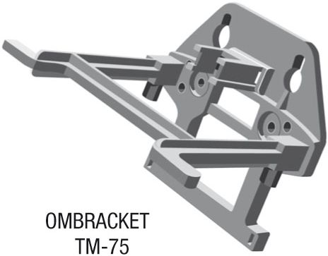 OMBRACKET TM-75   -  Dr��k pro Optimate III a Accumate 6/12. Pou�it� na ze� nebo na ok�nko v aut�.